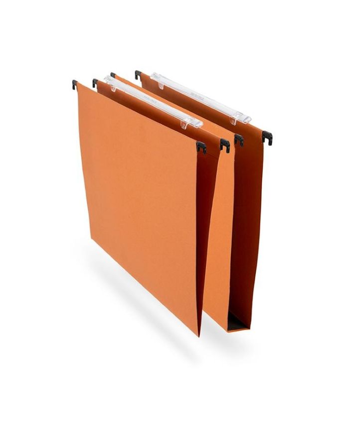 Railex 240gsm Orange Manilla 390mm Drawer Suspension File PK50