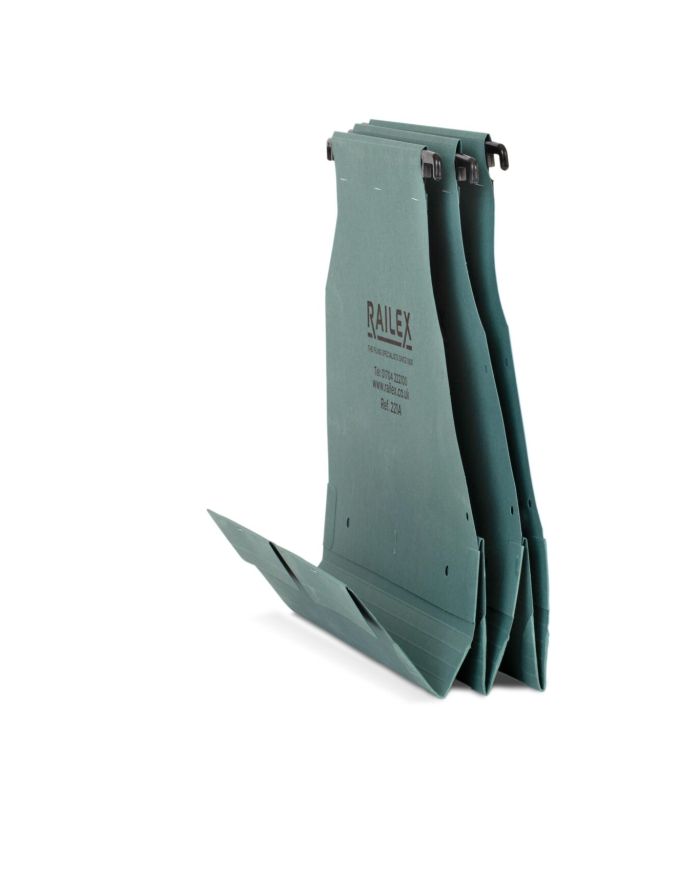 Railex 221A Suspension File 315gsm Green PK50