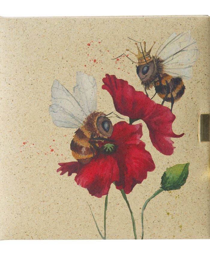 Green Vibes Bee Lockable Journal