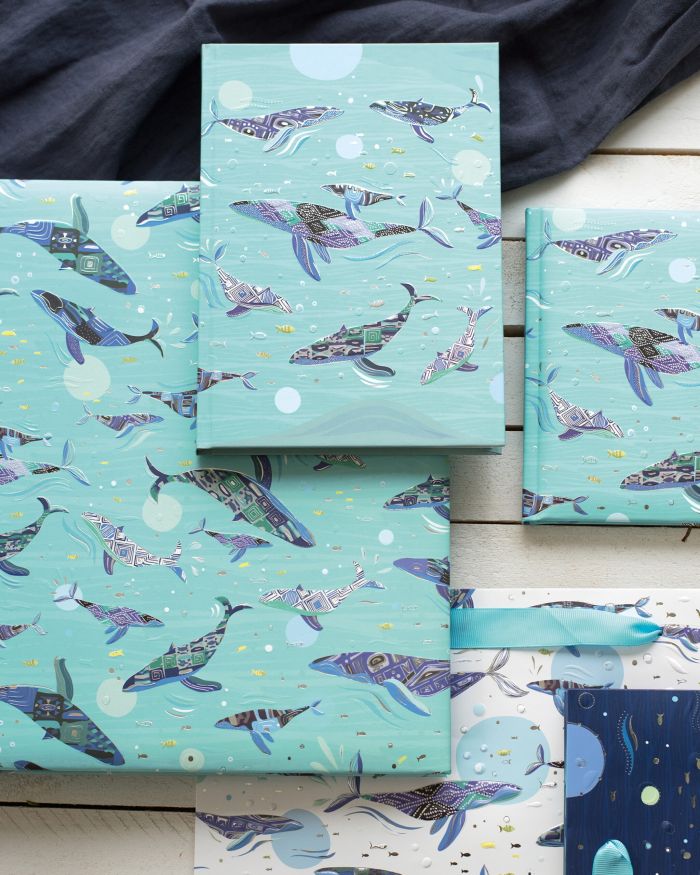 Blue Whale Lockable Journal