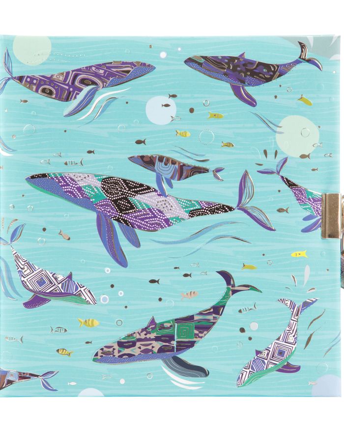 Blue Whale Lockable Journal
