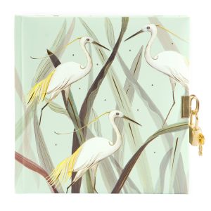 Wild Heron Lockable Journal