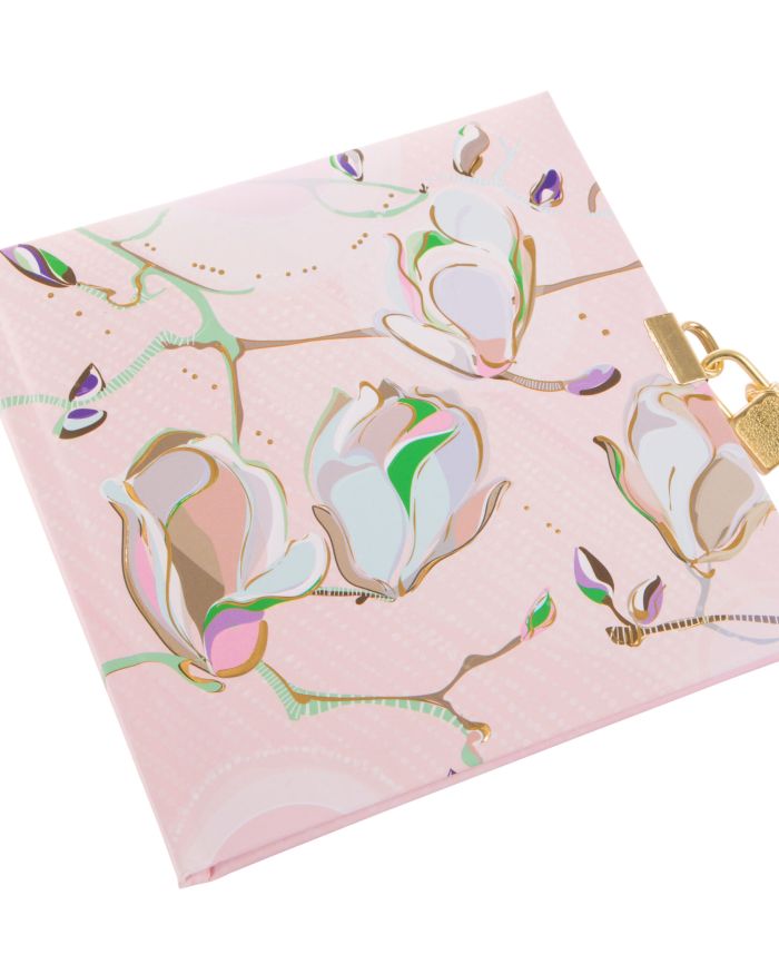 Magnolia Rose Lockable Journal