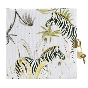 Wild Zebra Lockable Journal